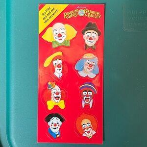 Ringling Bros. & Barnum & Bailey Clown Stickers - VINTAGE 2000s